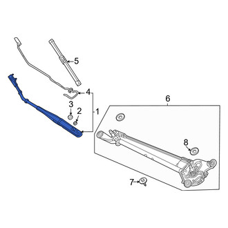 Honda OE - Front Left Wiper Arm