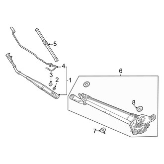 Honda OE - Windshield - Wiper Components (Sedan)