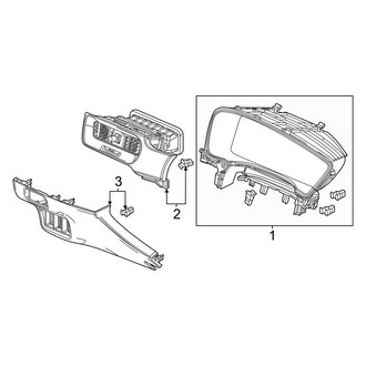Honda OE - Instrument Panel Components (Driver Side), (Sedan)
