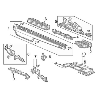 Honda OE - Instrument Panel Components (Passenger Side), (Sedan)