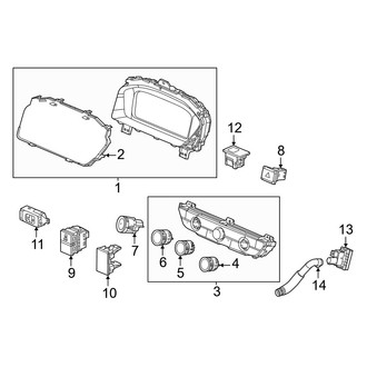 Honda OE - Instrument Panel - Cluster & Switches