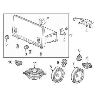 Honda OE - Instrument Panel - Sound System (Sedan)