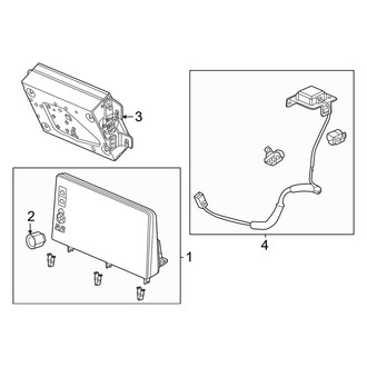 Honda OE - Instrument Panel - Navigation System Components (Hybrid Sport Touring / Si)