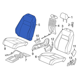 Honda OE - Front Right Seat Back Cushion Cover