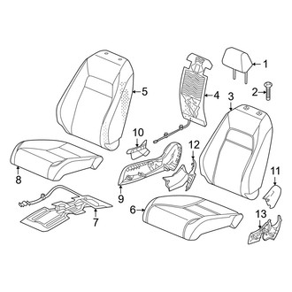 Honda OE - Seats & Tracks - Passenger Seat Components (W/O Power)