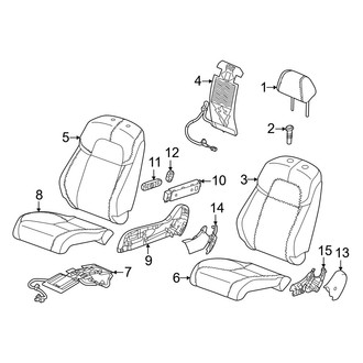 Honda OE - Seats & Tracks - Passenger Seat Components (With Power), (Hybrid Sport Touring)