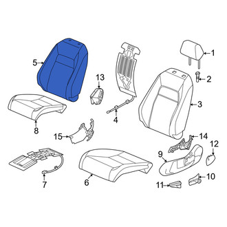 Honda OE - Front Right Seat Back Cushion Cover