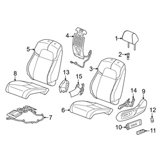 Honda OE - Seats & Tracks - Driver Seat Components (With Power), (Hybrid Sport Touring)