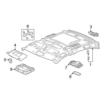 Honda OE - Roof - Interior Trim (W/O Sunroof)