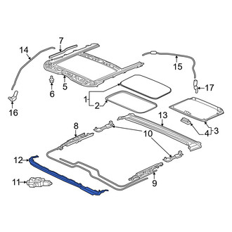 Honda OE - Sunroof Deflector