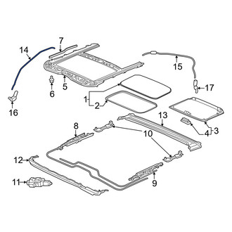 Honda OE - Front Sunroof Drain Hose
