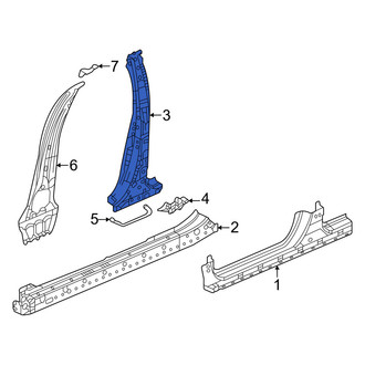 Honda OE - Right Body B-Pillar Reinforcement