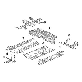 Honda OE - Pillars, Rocker & Floor - Floor & Rails