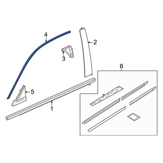 Honda OE - Rear Right Door Reveal Molding