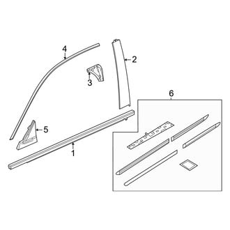 Honda OE - Front Door - Exterior Trim