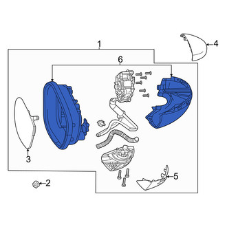 Honda OE - Front Right Door Mirror Housing