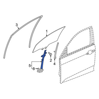 Honda OE - Front Left Window Regulator