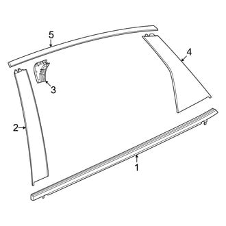 Honda OE - Rear Door - Exterior Trim