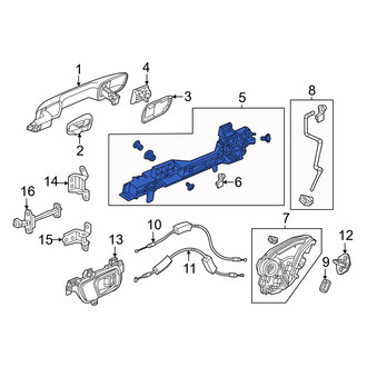 Honda OE - Rear Right Exterior Door Handle Base