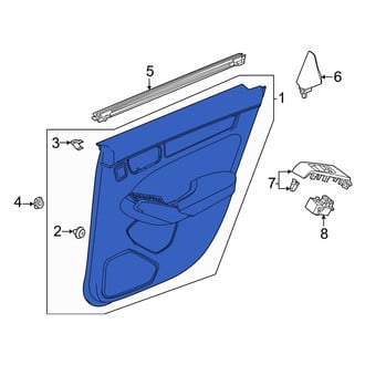 Honda OE - Rear Right Outer Door Outer Panel