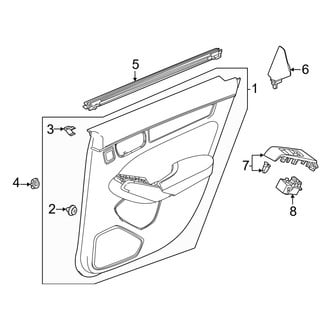 Honda OE - Rear Door - Interior Trim (Sedan)