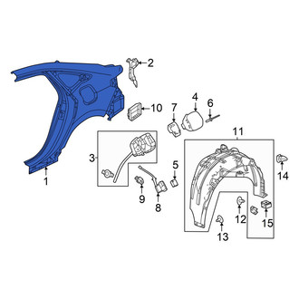 Honda OE - Rear Left Quarter Panel