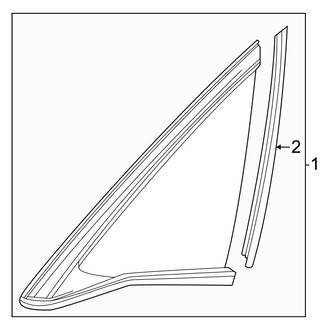Honda OE - Quarter Panel - Glass