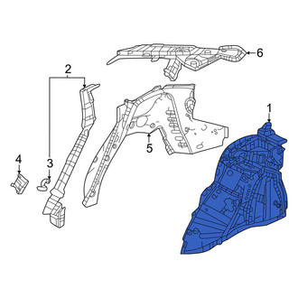 Honda OE - Rear Left Inner Wheel Housing Side Panel