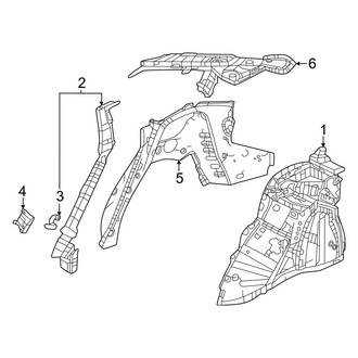 Honda OE - Quarter Panel - Inner Structure (Sedan)