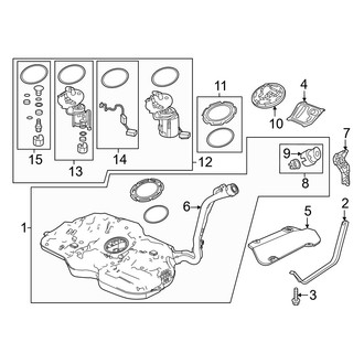 Honda OE - Fuel System Components (Hybrid Sport / Hybrid Sport Touring)