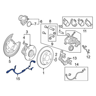 Honda OE - Rear Left ABS Wheel Speed Sensor