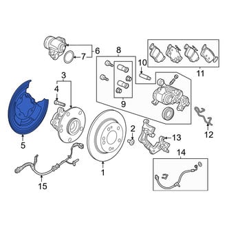 Honda OE - Front Brake Dust Shield