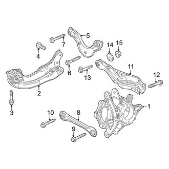 Honda OE - Rear Suspension - Suspension Components (Sedan)
