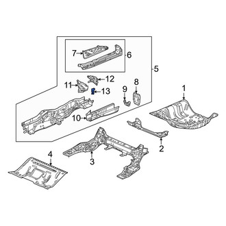 Honda OE - Rear Left Frame Stiffener