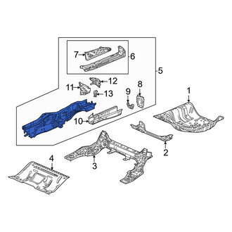 Honda OE - Rear Right Frame Side Member Assembly