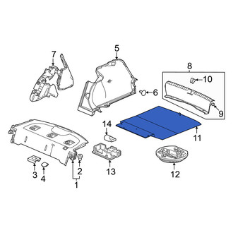 Honda OE - Rear Spare Tire Compartment Cover