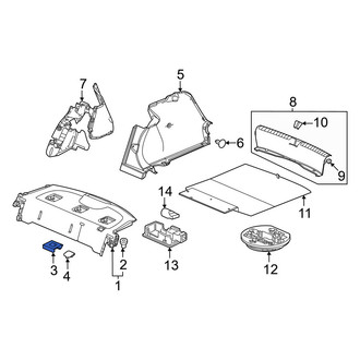 Honda OE - Rear Seat Belt Anchor Plate Cover