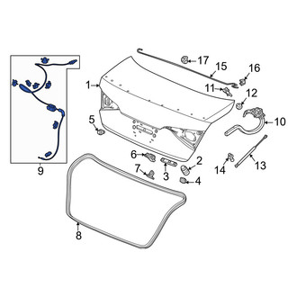 Honda OE - Rear Deck Lid Release Cable