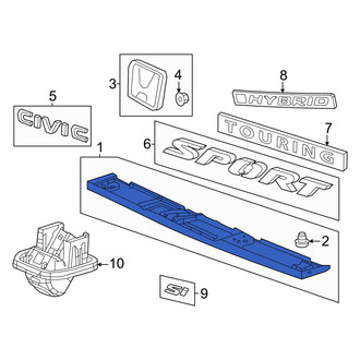 Honda OE - Rear Deck Lid Finish Panel