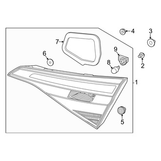 Honda OE - Rear Lamps - Backup Lamps (Sedan)