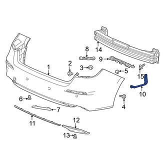Honda OE - Rear Left Bumper Cover Brace