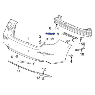Honda OE - Rear Left Bumper Cover Bracket
