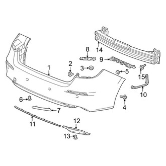 Honda OE - Rear Bumper - Bumper & Components (Sedan)