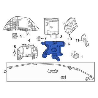 Honda OE - Right Blind Spot Detection System Warning Sensor Bracket