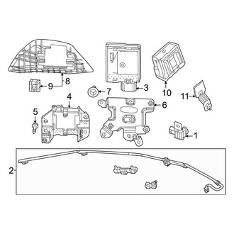 Honda OE - Rear Bumper - Electrical Components (Sedan)