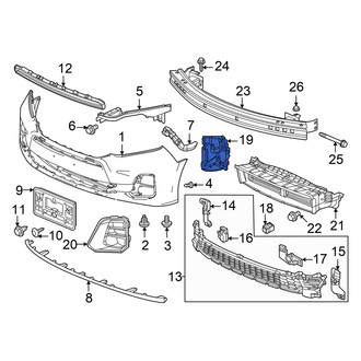 Honda OE - Front Left Fog Light Housing