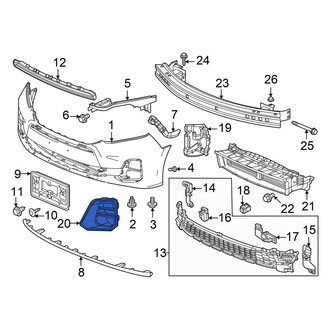 Honda OE - Front Left Fog Light Trim