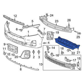 Honda OE - Front Radiator Shutter Assembly