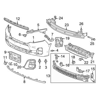 Honda OE - Front Bumper & Grille - Bumper & Components
