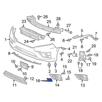 Honda OE - Front Left Fog Light Trim